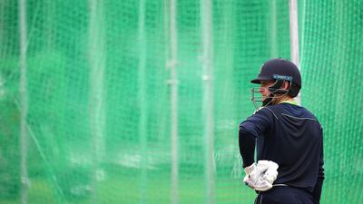 William Porterfield, Captain of Ireland, looks on during previews. Getty Images