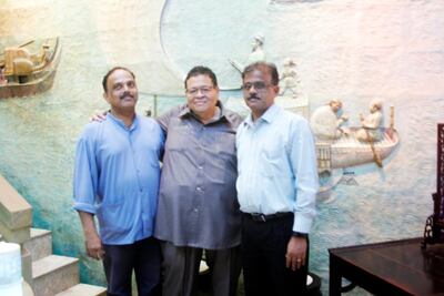 Baba Ling, centre, who runs Ling's Pavilion in Mumbai. Courtesy Tania Bhattacharya