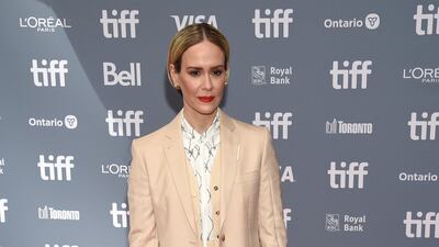 Sarah Paulson attends a press conference for 'The Goldfinch' during the Toronto International Film Festival on September 8, 2019. AFP