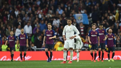Real Madrid's Casemiro was one of the players criticised by a youth coach at the club during their loss to Barcelona in the Copa del Rey. Getty