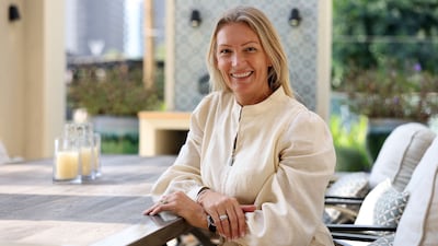 Lucy Gibson and her family own a villa in Victory Heights near Sports City, Dubai. Chris Whiteoak / The National