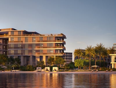 The homes are spread across three waterfront buildings. Photo: Nakheel