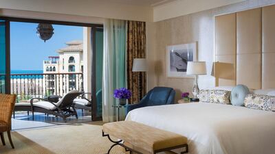 A premier sea view room at Four Seasons Resort Dubai at Jumeirah Beach. Courtesy Four Seasons Hotels Limited
