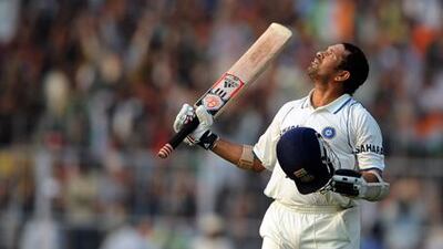 India's Sachin Tendulkar thanks God for his incredible talent.