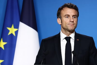 French President Emmanuel Macron's plans to raise the pension age have caused widespread unrest. EPA