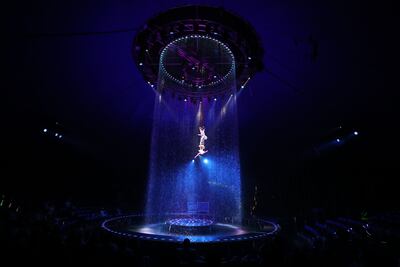 Fontana, a travelling water circus produced by Cirque Du Liban. Chris Whiteoak / The National
