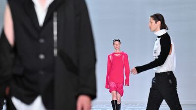 Helmut Lang presents at New York Fashion Week. AFP