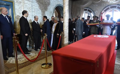 Beji Caid Essebsi Essebsi, the country's first head of state elected in nationwide polls, died on 25 July at the age of 92, triggering early elections. EPA