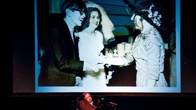 British theoretical physicist professor Stephen Hawking gives a lecture entitled: "A Brief History of Mine" during the Starmus Festival on the Spanish Canary island of Tenerife. Desiree Martin / AFP