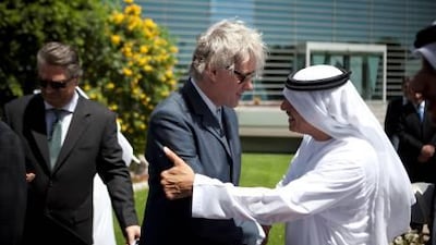 Sir Bob Geldof attends the Gulf food forum.