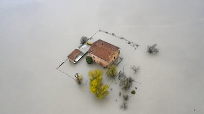 Winner of the Environments of the Future Award is 'Flood'. Michele Lapini photographed a house submerged by flooding after the River Panaro in the Po Valley burst its banks near Modena, Italy. Photo: Michele Lapini / Environmental Photographer of the Year 2021