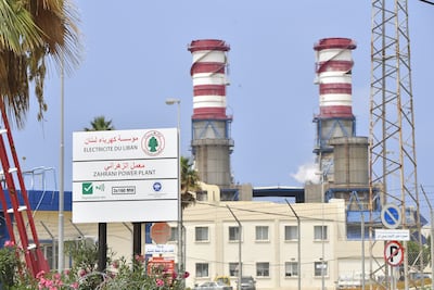 A power plant near Beirut. Corruption and mismanagement have deprived Lebanese people of affordable electricity. Getty images