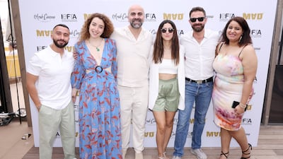 From left: Kareem Samy, Meriame Deghedi, Alaa Karkouti, Ronnie Kabil, Maher Diab and Basma El-Nezamy.