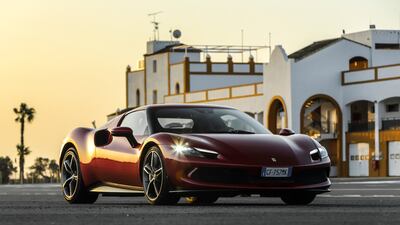 A hint of a wink from Ferrari's newest arrival.