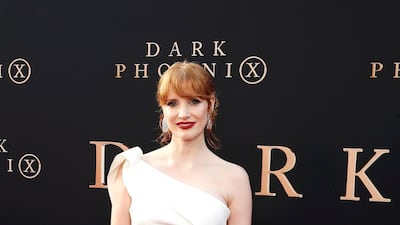 Jessica Chastain in Maticevski at the world premiere of Dark Phoenix at the TCL Chinese Theatre IMAX in Hollywood, Los Angeles