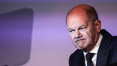Olaf Scholz has a year left before a September 2025 election at which he insists he will seek a second term. EPA