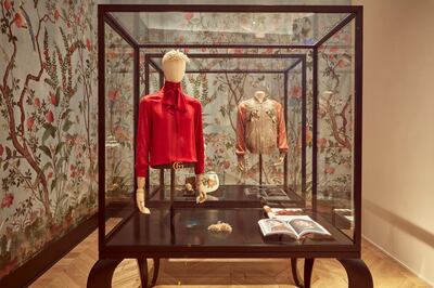 De Rerum Natura displays creative director Alessandro Michele’s garden-inspired motifs. Courtesy Gucci
