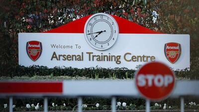 Arsenal players reported to their London Colney training ground on Monday for the first time since the coronavirus lockdown. PA
