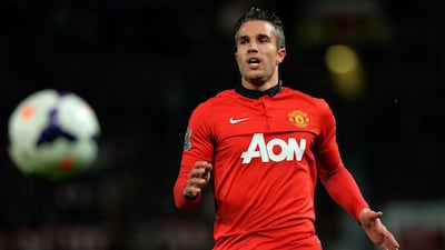 Robin van Persie spent three years at Manchester United, and after a blistering debut season, his returns rapidly diminished. Paul Ellis / AFP