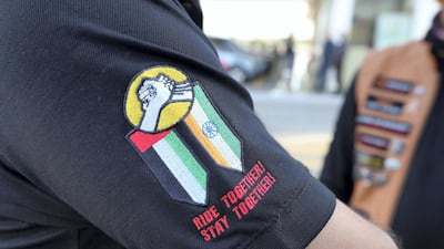 'Ride together! Stay together!' is one of the club's mottos. Pawan Singh / The National