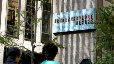 The National Debt Clock in New York, Jin Lee/Bloomberg