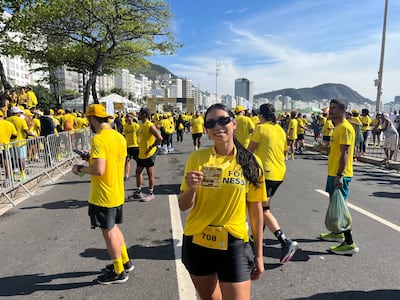 Rio resident Hevelyn Silva discovered the event through her running club. Evelyn Lau / The National