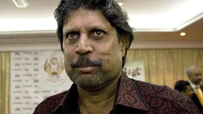 Former Indian cricket captain Kapil Dev during a visit to Dubai
