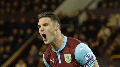 Centre-back: Jason Shackell (Burnley). The Burnley captain was outstanding as he blocked everything Manchester City threw at him in the surprise victory at Turf Moor. Oli Scarff / AFP