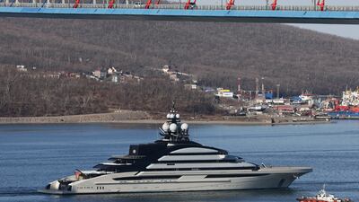 The superyacht Nord, reportedly owned by the sanctioned Russian oligarch Alexei Mordashov. Reuters