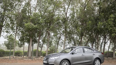 The MG 360 in Abu Dhabi. Antonie Robertson / The National