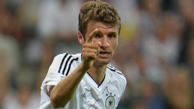 Thomas Mueller led Germany in scoring at the 2010 World Cup. Kerstin Joensson / AP