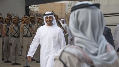 Sheikh Mohammed bin Zayed, Crown Prince of Abu Dhabi and Deputy Supreme Commander of the UAE Armed Forces, announced the Dh50 billion stimulus package this month. Hamad Al Kaabi / Crown Prince Court - Abu Dhabi