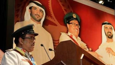 Lt Gen Dahi Khalfan Tamim, the Dubai Police chief, was awarded two medals yesterday, the Service Order of First Class and Appreciation Medal of First Class.