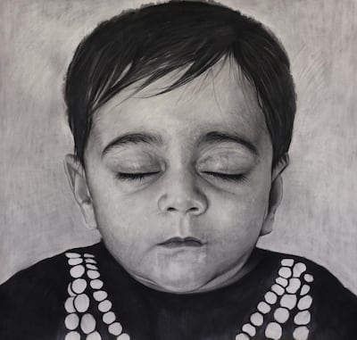 Head of child II (From A Distance), 2016 by Behjat Omer Abdulla