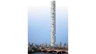 A rendering of the 1,500-metre high tower proposed by Teatum+Teatum. Courtesy Teatum+Teatum