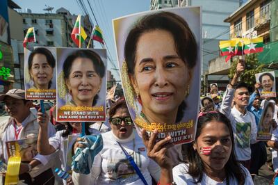 A Myanmar court charged ousted leader Aung San Suu Kyi with breaching an import and export law. AFP
