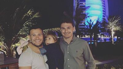 England rugby star, Danny Care, caught up with fellow rugby pro, Beauden Barrett at Jumeirah Al Naseem. "A good a bloke off the pitch as he is on it. Blake will thank me for this in a few years," Care wrote in his Instagram caption. Instagram / Danny Care