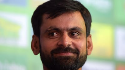 Pakistan batsman addresses the media to announce he will retire from Test cricket at the conclusion of the third and deciding Test against New Zealand in Abu Dhabi. AFP