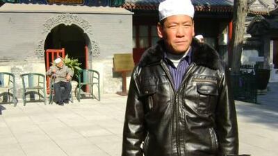 Zhang Kebao, 42, a peasant farmer and member of the Hui ethnic minority in China who is unable to afford to go on the Haj pilgrimage to Mecca.
