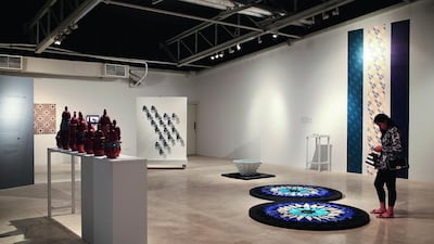 The Islamopolitan exhibit is on display at the Maraya Art Centre in Sharjah, June 4, 2014.