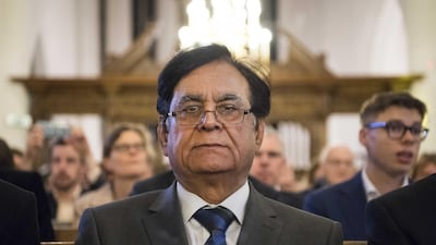 Saif-ul-Malook, the Pakistani lawyer of Asia Bibi, has been threatened by hard liners (EPA)