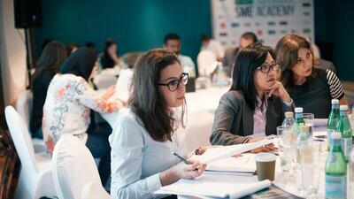Attendees during Fazeela Gopalani's talk. Alex Atack for The National.