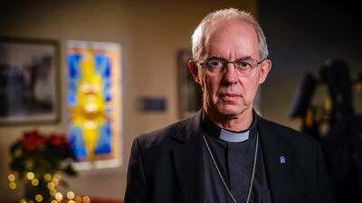 The Most Rev Justin Welby, the Archbishop of Canterbury, delivers his New Year's message. Photo: PA