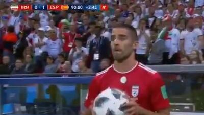 Milad Mohammadi prepares for launch. Screengrab courtesy Twitter