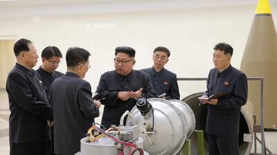 Pyongyang claimed on Saturday that it had successfully tested a hydrogen bomb. KCNA via Reuters