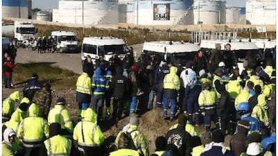 France’s largest oil port near Marseille.