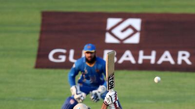 Sharjah, United Arab Emirates - October 17, 2018: Ravi Bopara of the Balkh Legends bats during the game between Balkh Legends and Nangarhar Leopards in the Afghanistan Premier League. Wednesday, October 17th, 2018 at Sharjah Cricket Stadium, Sharjah. Chris Whiteoak / The National