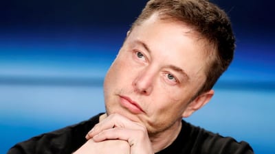 A prolific tweeter, Mr Musk revealed the news on social media (Reuters)