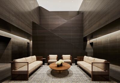 The atrium of the UAE's new UN mission. Photo: David Burk/SOM