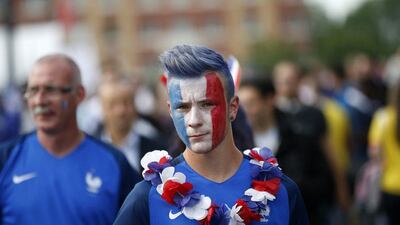 French fans outside the stadium before the Uefa Euro 2016 group A preliminary round match between France and Romania at Stade de France in Saint-Denis, France, 10 June 2016. Yoan Valat / EPA
